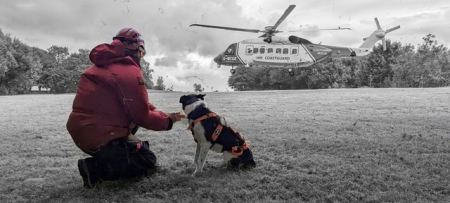 Search Dog Wren of Buxton Mountain Rescue Team and Mountain Rescue Search Dogs England